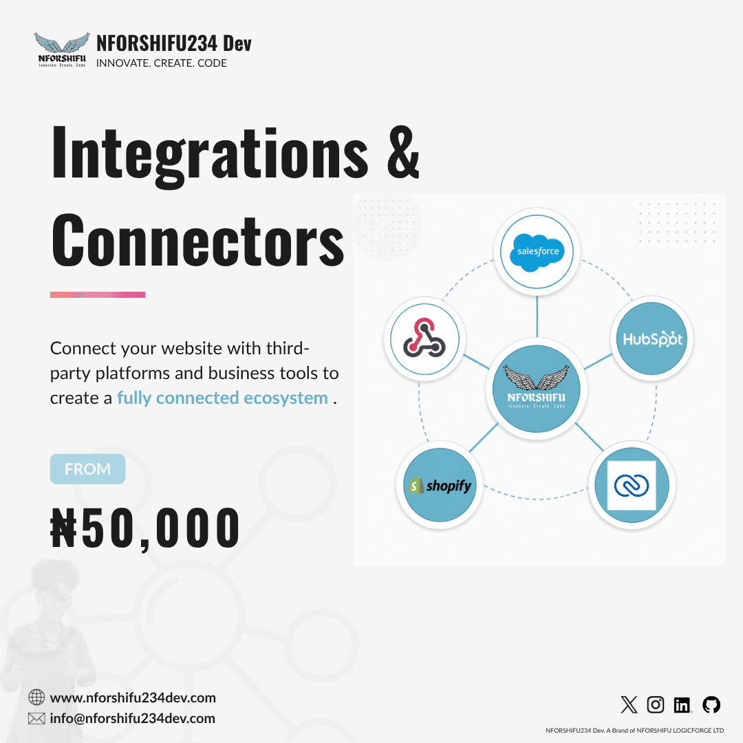 Integrations & Connectors — NFORSHIFU234 Dev