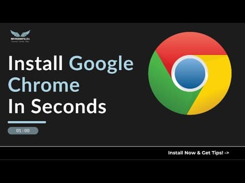🚀 Install Google Chrome in SECONDS!  #developers