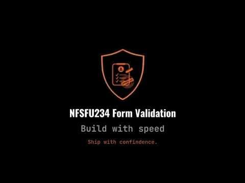 NFSFU234 FormValidation 3.0.0 — We Removed a “Security” Feature. Here's Why.